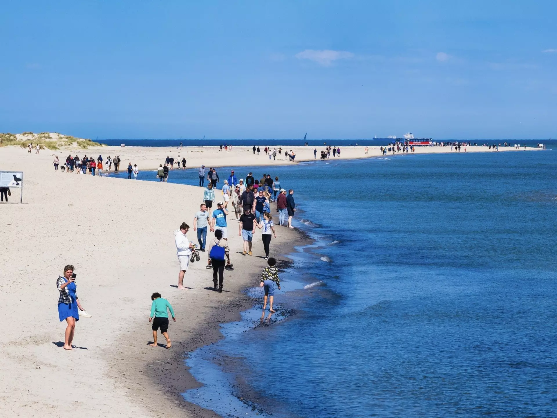 Summer in Denmark is peak season in all senses of the word – and beach season, too, at Skagen on the country’s northern tip. Shutterstock