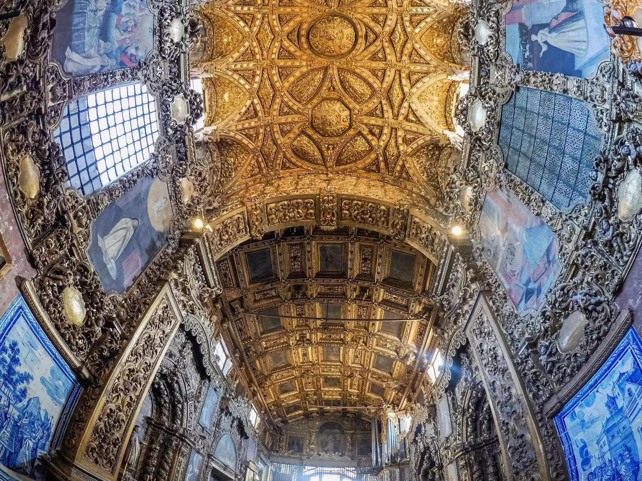 The church inside City Museum Santa Joana, before known as the Convent of Jesus in Aveiro interior.