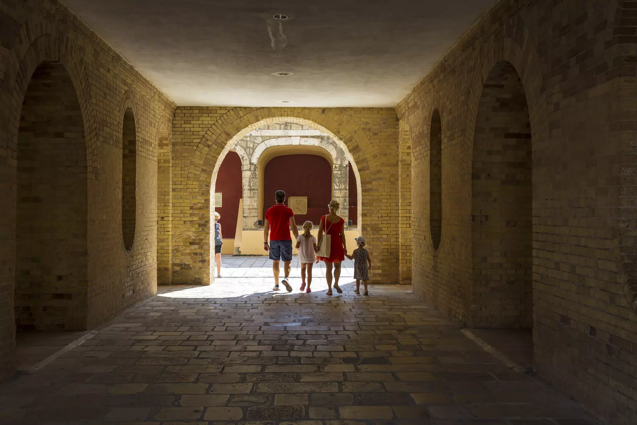 Entrance to Kerkyra fortress, Corfu town, Greece