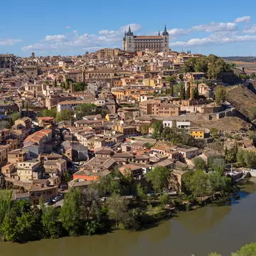 View over Toledo from the Mirador del Valle in Spain