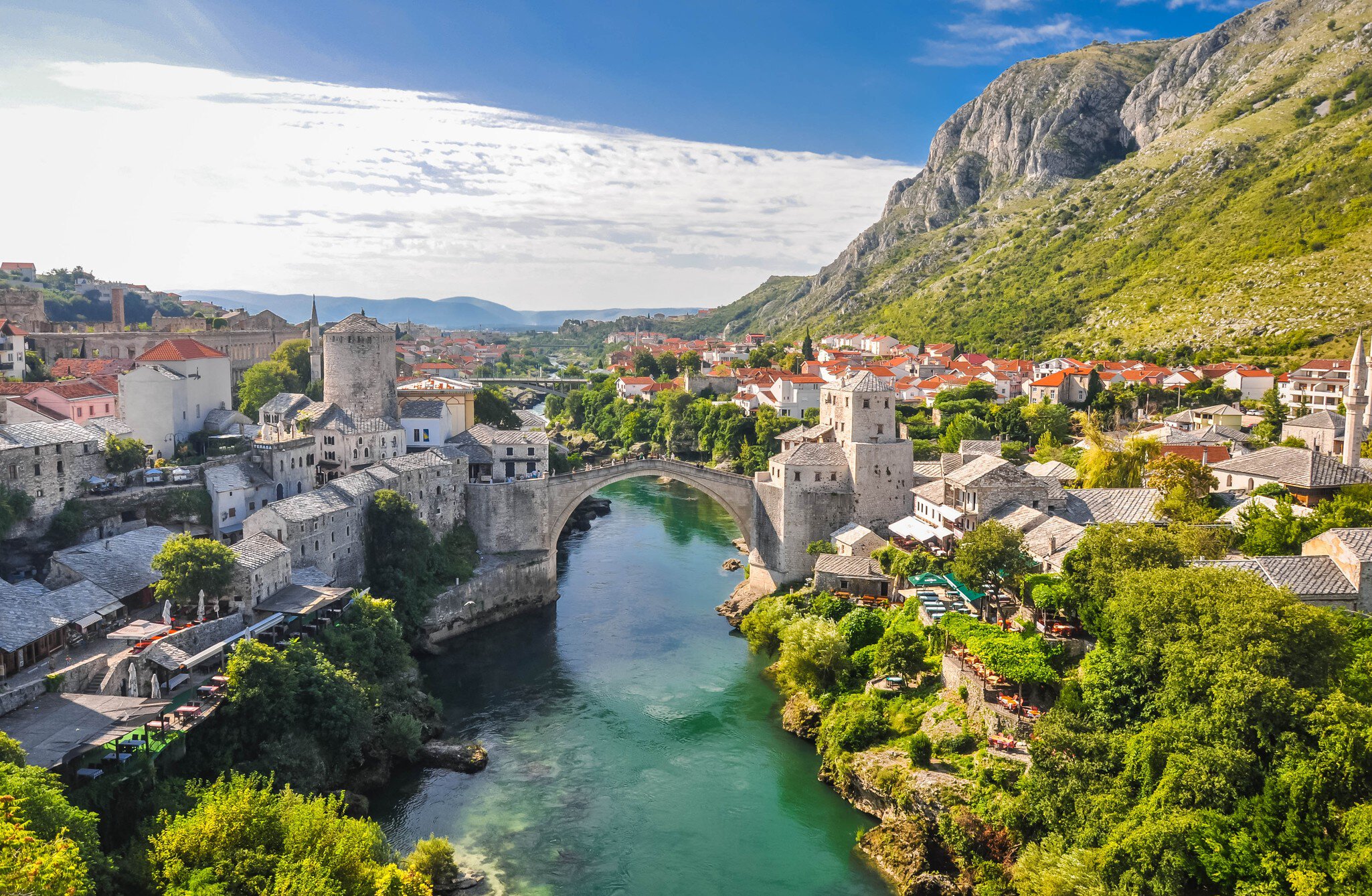 The Stari Most (Old Bridge) on the Neretva in Mostar, Bosnia