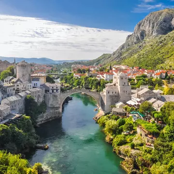 The Stari Most (Old Bridge) on the Neretva in Mostar, Bosnia