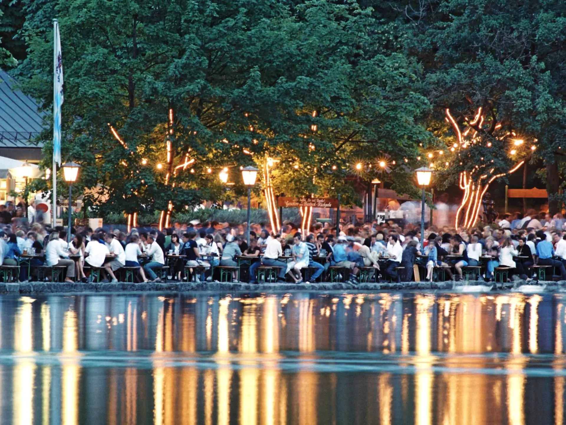 The Seehaus beer garden in Munich. imageBROKER/Getty Images