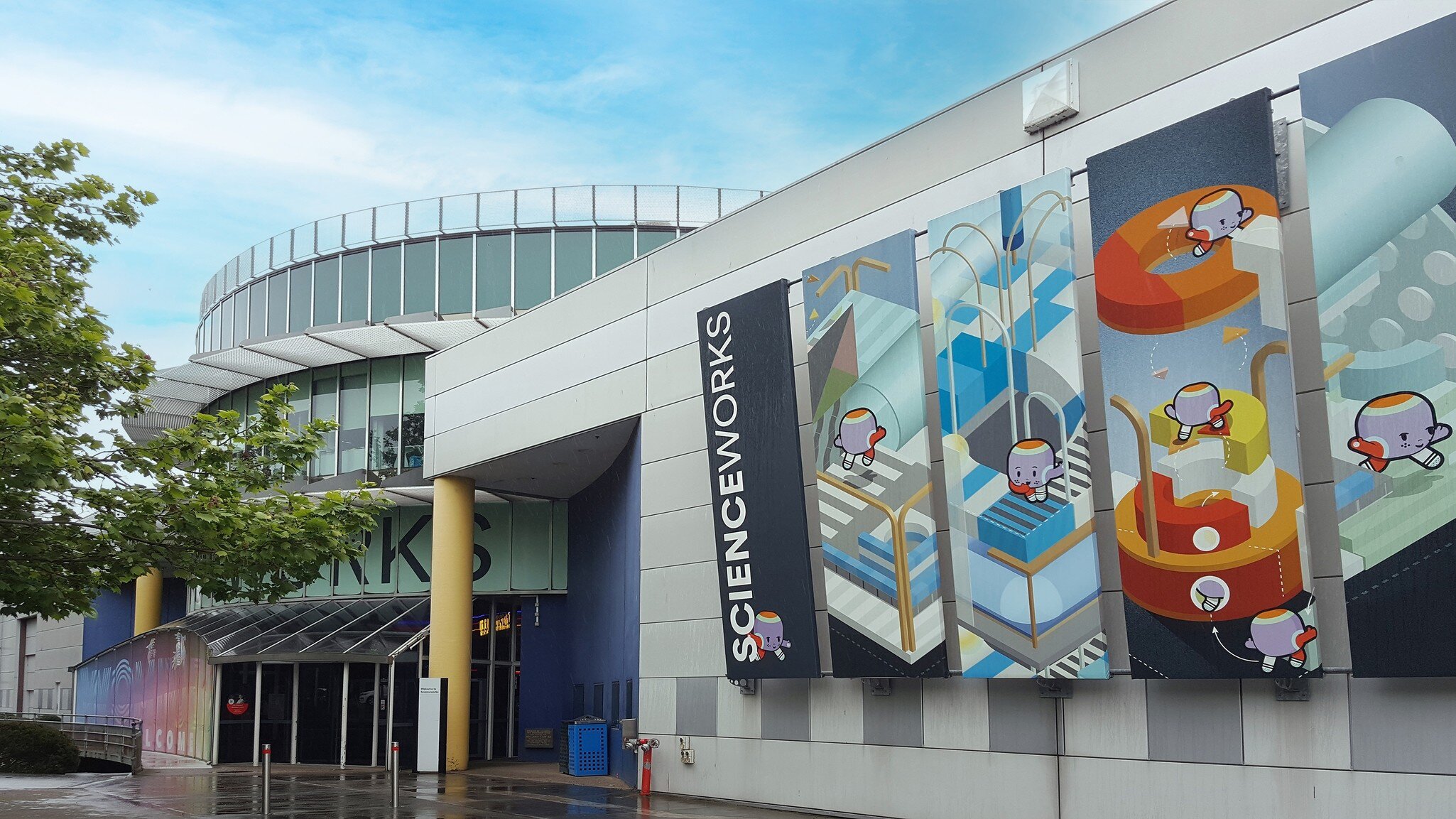 Building view of Scienceworks, which administers the cultural and scientific collections of the State of Victoria. Melbourne, Australia.