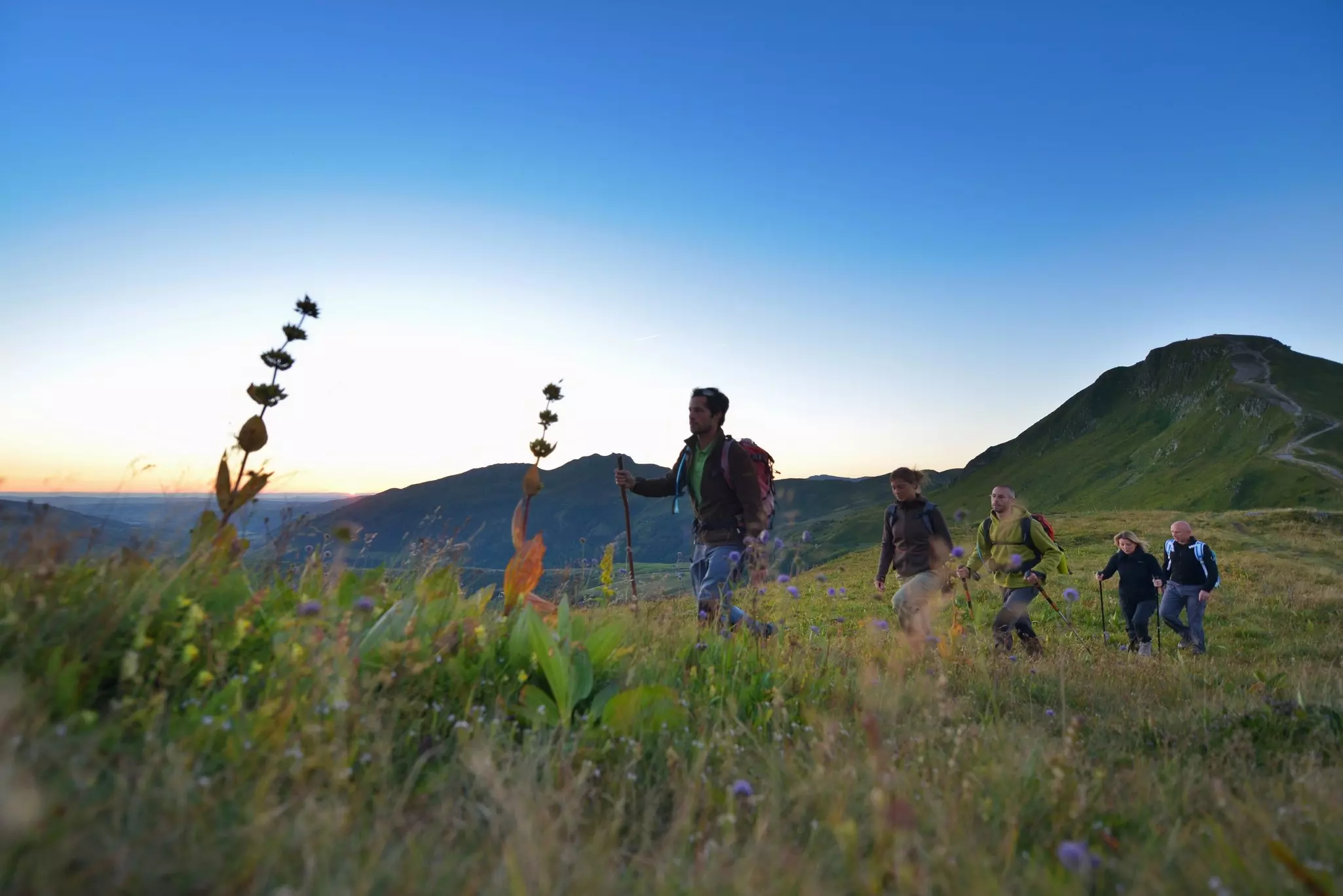 Even in the high season, the Auvergne’s trails draw a fraction of the visitors to the Alps © Anna Richards