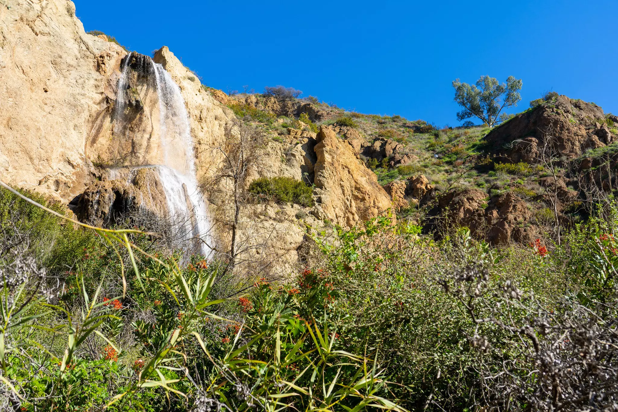 A roaring cascade (after rainfall, that is) is the reward after a rigorous hike up to Escondido Falls © Adam Mustafa / Getty Images