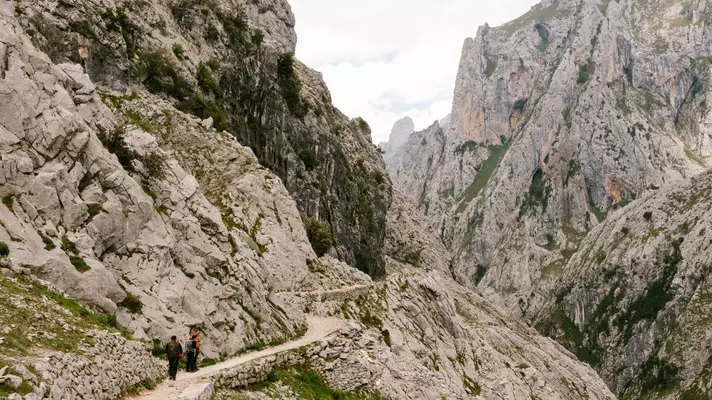 Hiking along the Ruta del Cares is a popular way to see the Picos de Europa.