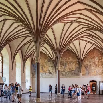 The Great Refectory at Malbork Castle, Poland. ArtMediaFactory/Shutterstock