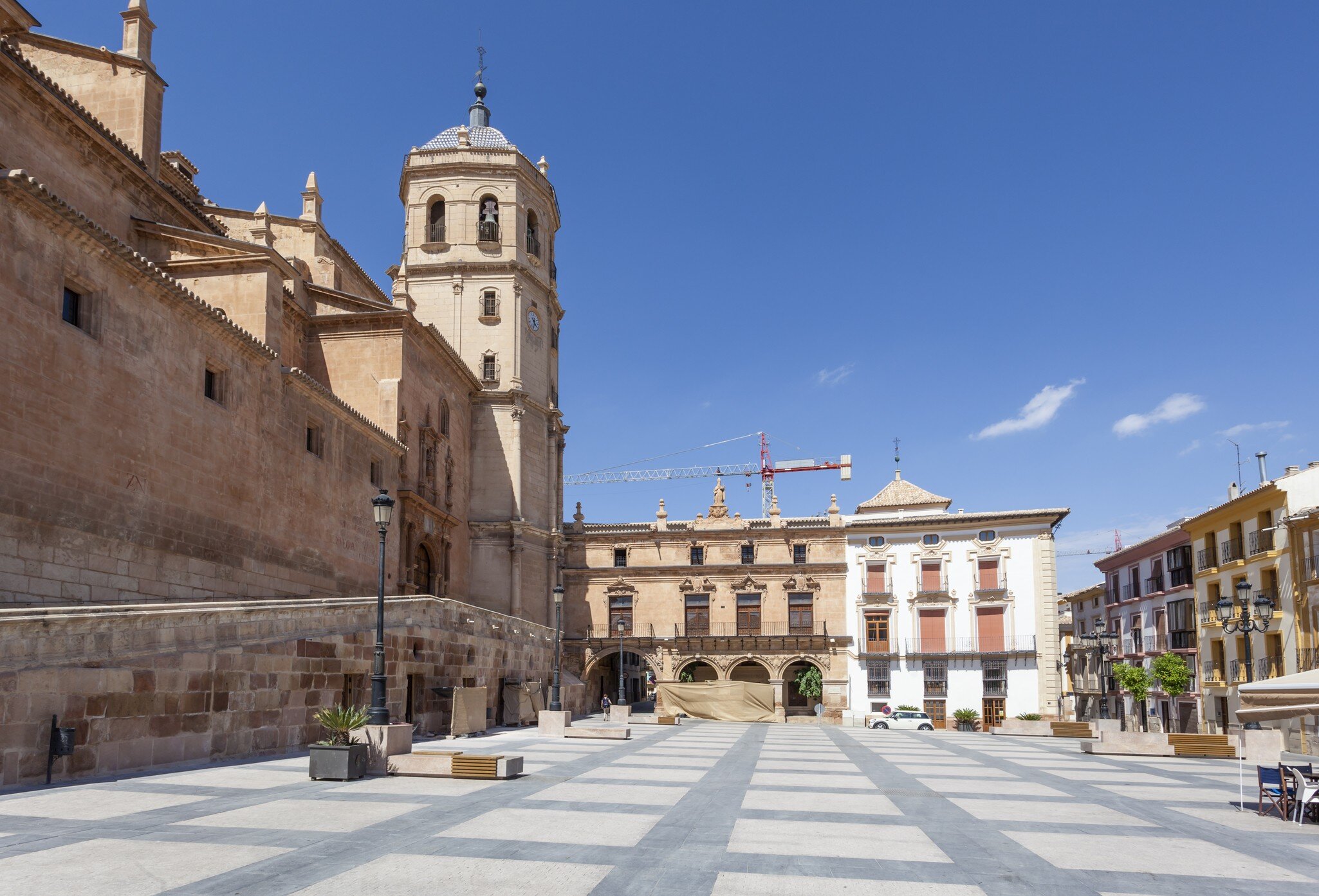 Historic square Plaza de Espana in the old town of Lorca. Murcia Province, Spain; Shutterstock ID 678765481;