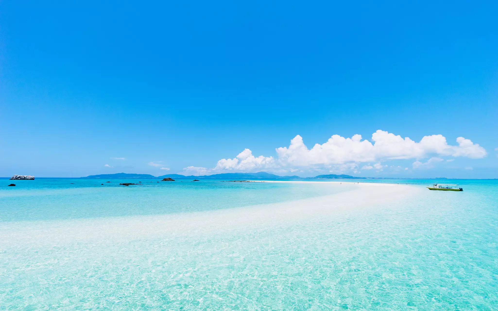 The turquoise blue ocean of Okinawa, Japan, one of the world’s five Blue Zones © Ippei Naoi / Getty 