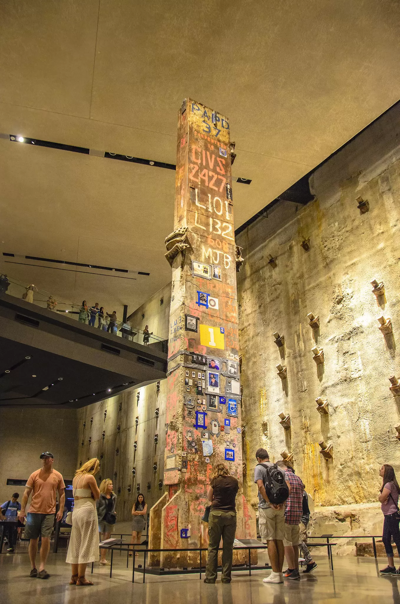 Surviving column at the National September 11 Museum