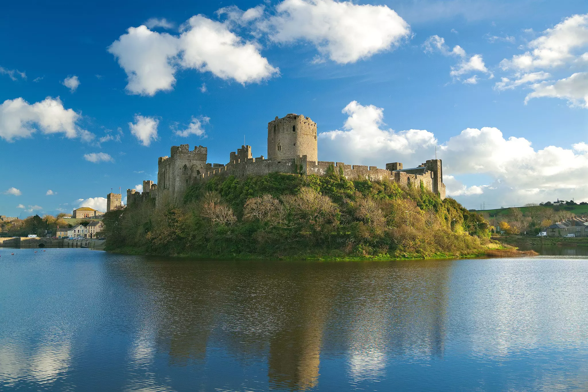 Pembroke Castle, Pembrokeshire, Wales, UK