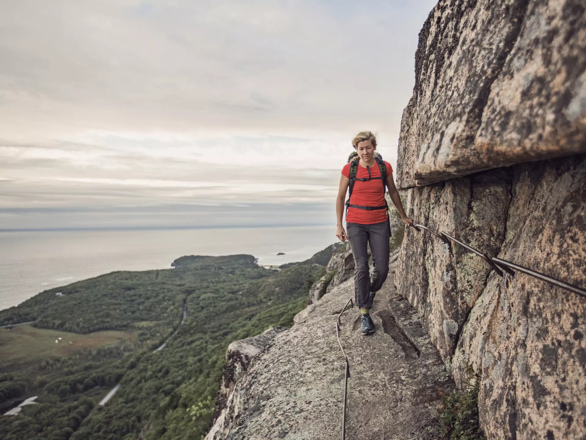 A woman hikes along the cliff edge in Maines Acadia National Park, Maine
951541514
Day, Mid Adult, One Mid Adult Woman Only, Hiking, Color Image, Full Length, Cliff, Horizontal, Only Women, Healthy Lifestyle, USA, Coastline, One Person, Adults Only, One Woman Only, Adventure, People, At The Edge Of, Non-Urban Scene, Acadia National Park, Photography, Sea, Front View, Horizon Over Water, Outdoor Pursuit, Nature, Adult, Recreational Pursuit, 35-39 Years, Outdoors, Maine, Backpacker