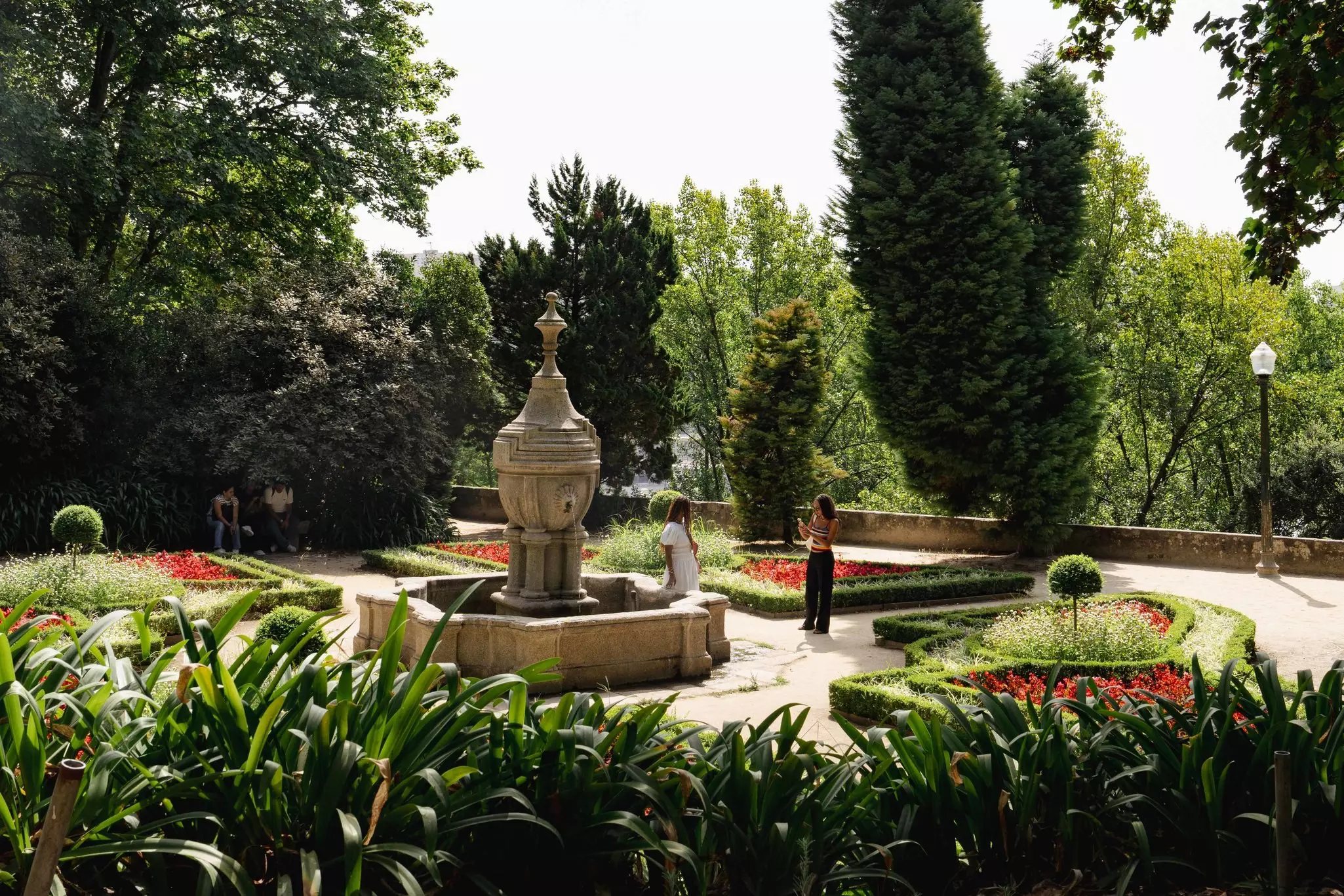 Taking a photo at Jardins do Palácio de Cristal