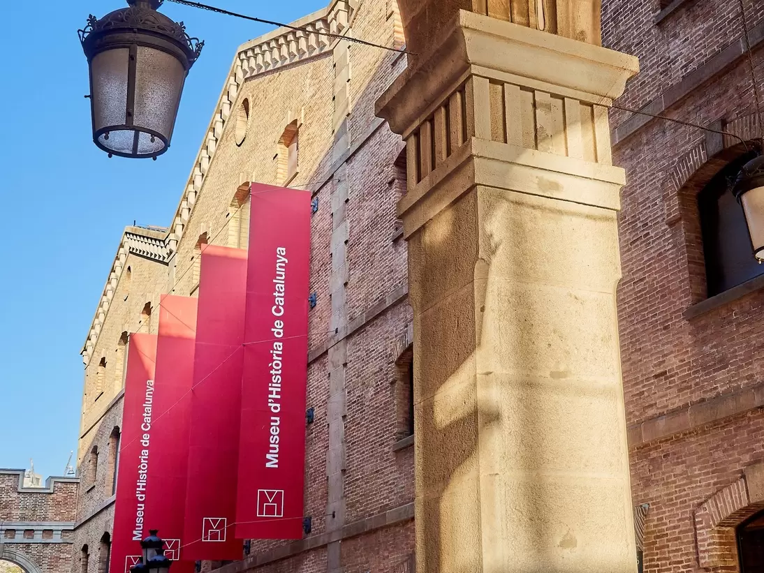 Palau de Mar, a former port warehouse that houses the Museum of the History of Catalonia, in Barcelona, Spain.