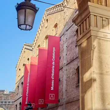 Palau de Mar, a former port warehouse that houses the Museum of the History of Catalonia, in Barcelona, Spain.