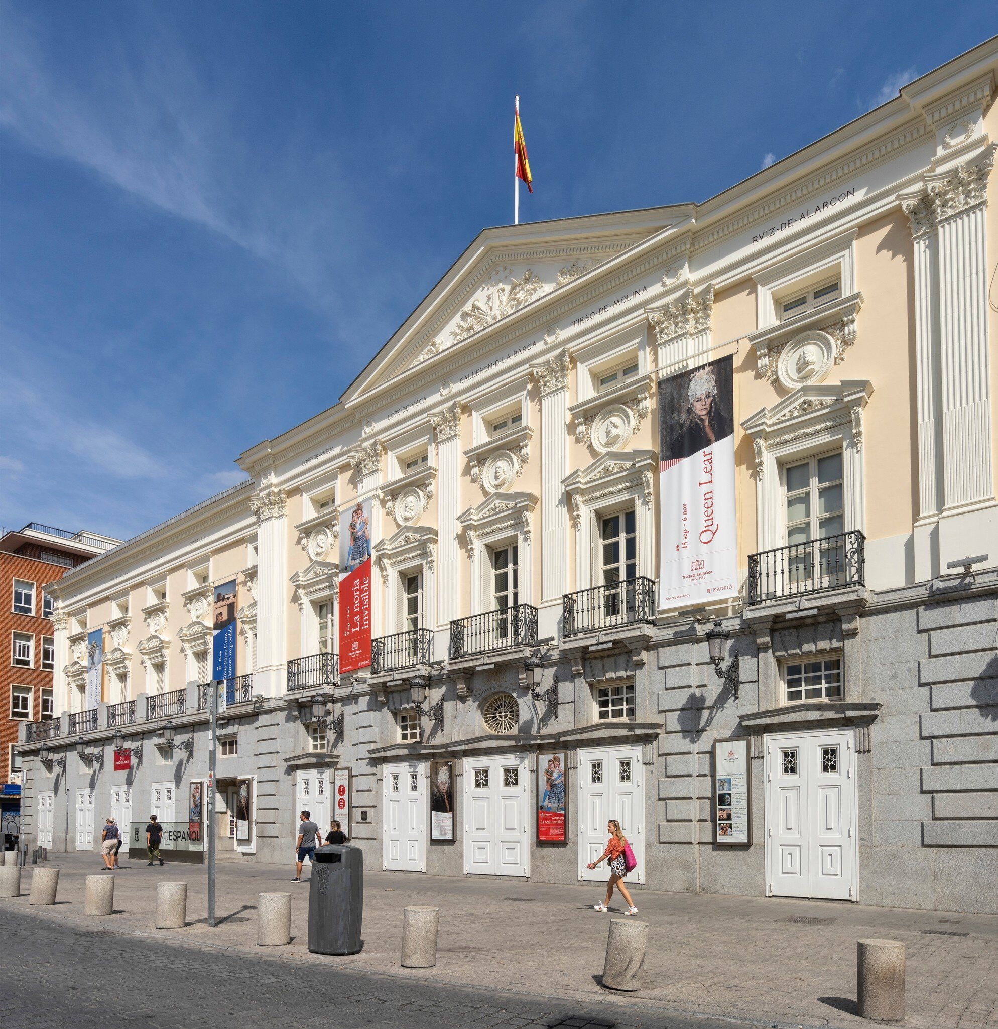 Exterior view of the Teatro Español in Madrid, Spain.