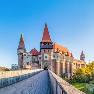Medieval Hunyad Corvin castle in Transylvania region, Romania.; Shutterstock ID 2038991300; purchase_order: 65050; job: ; client: ; other: