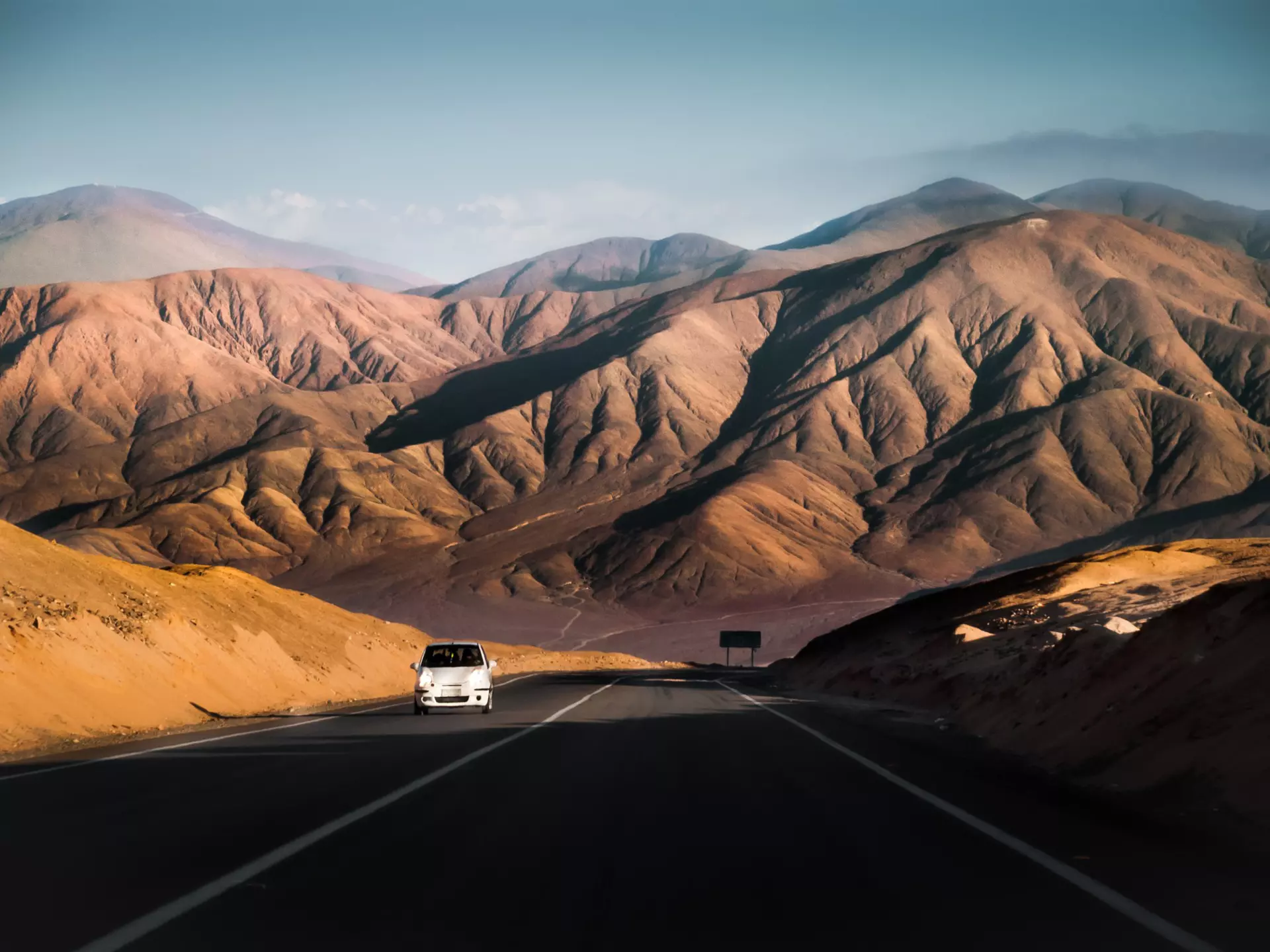 Explore the expansive South American landscapes by car. Igor Alecsander / Getty Images