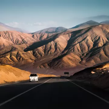 Explore the expansive South American landscapes by car. Igor Alecsander / Getty Images