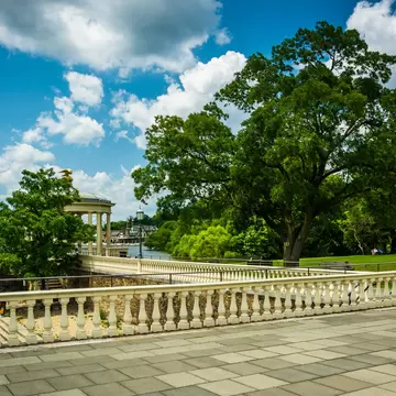 Trees and walkways at Fairmount Park, in Philadelphia, Pennsylvania.; Shutterstock ID 397243891;