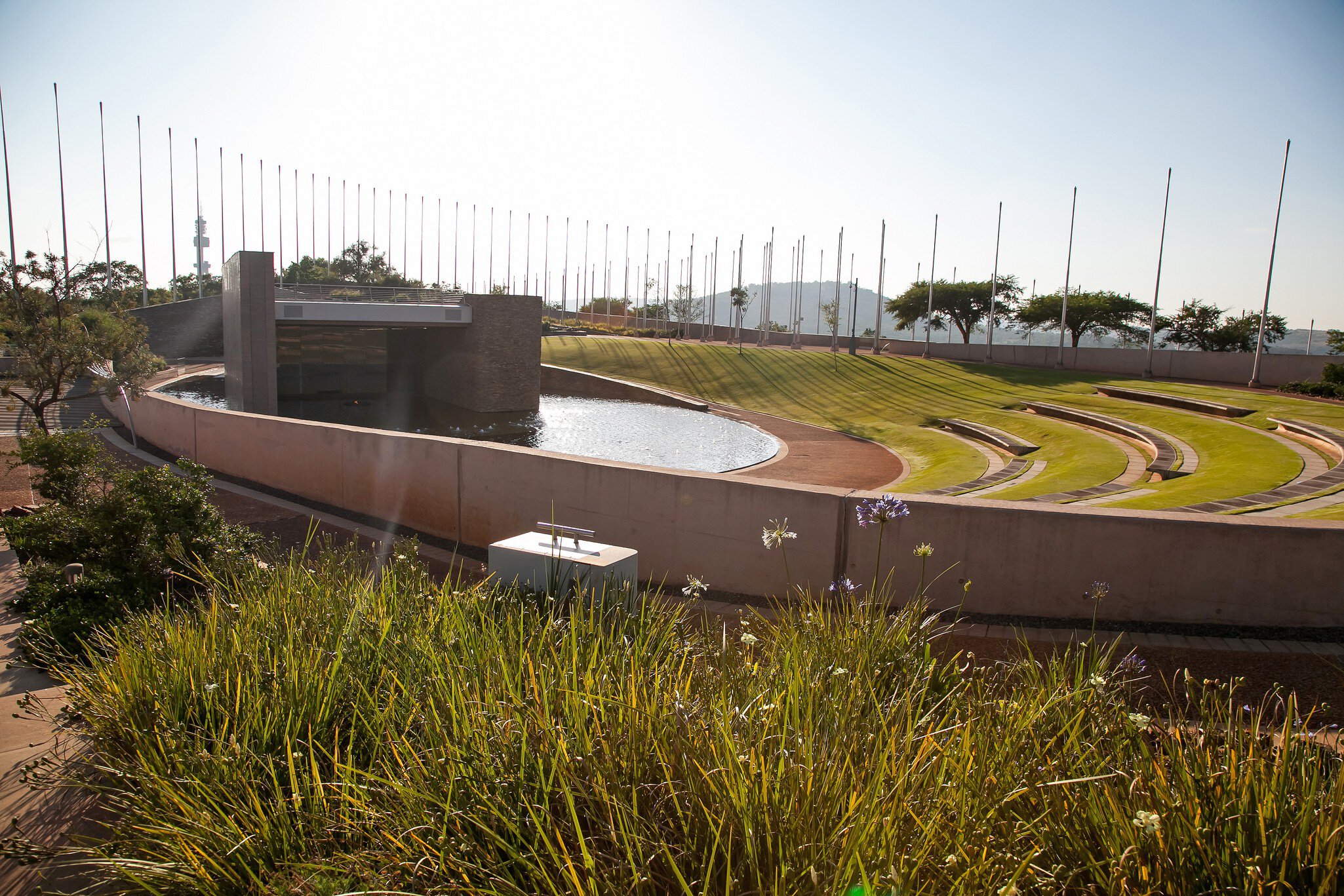 Pretoria, South Africa, November 26 -2014: Freedom Park on a sunny morning. The Park was built to commemorate the emancipation of the African people from apartheid.
