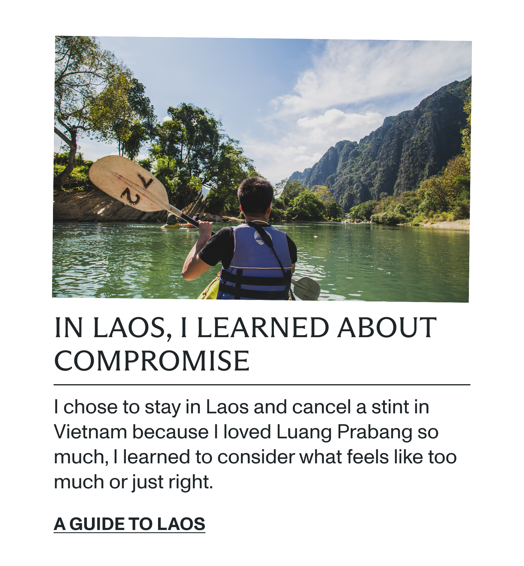 A guide to Laos