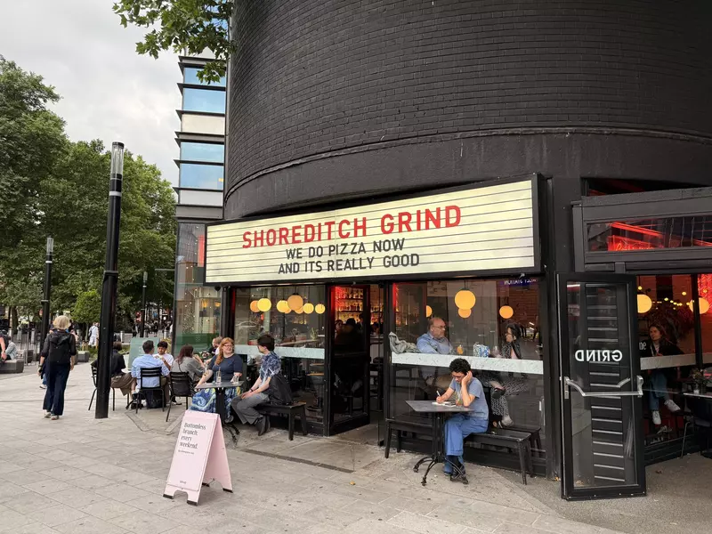 Shoreditch Grind, a coffee shop in Shoreditch, London