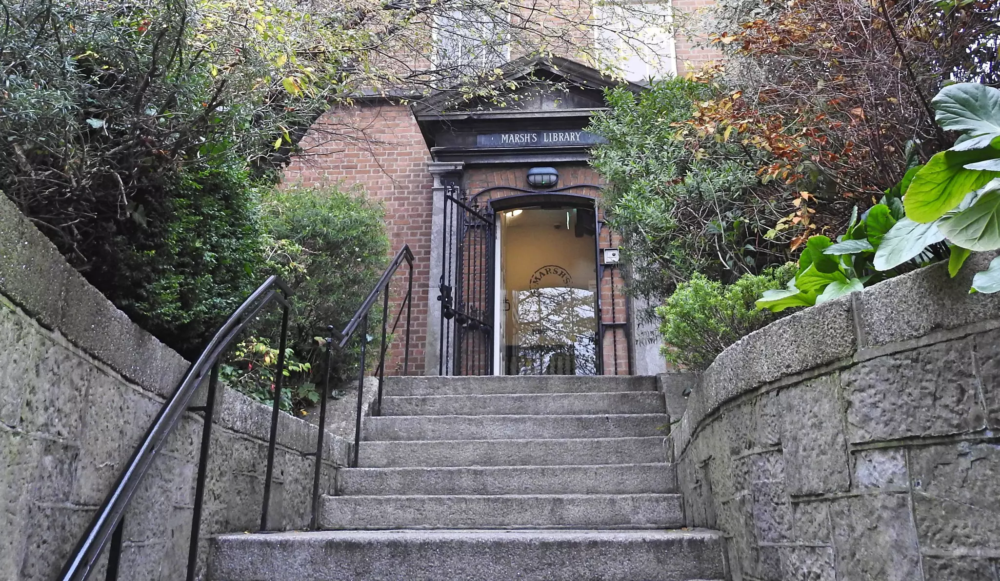 Entrance to Marsh's Library, adjacent to St. Patrick's Cathedral.