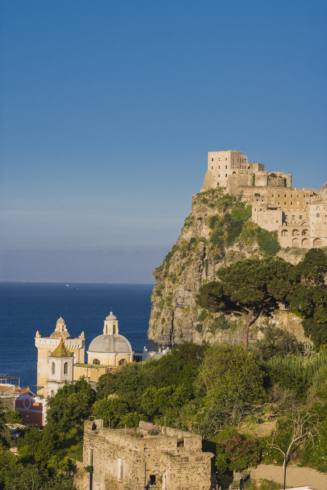 Castello Aragonese on a beautiful sunny day.