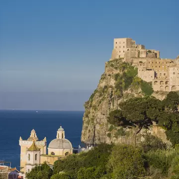 Castello Aragonese on a beautiful sunny day.