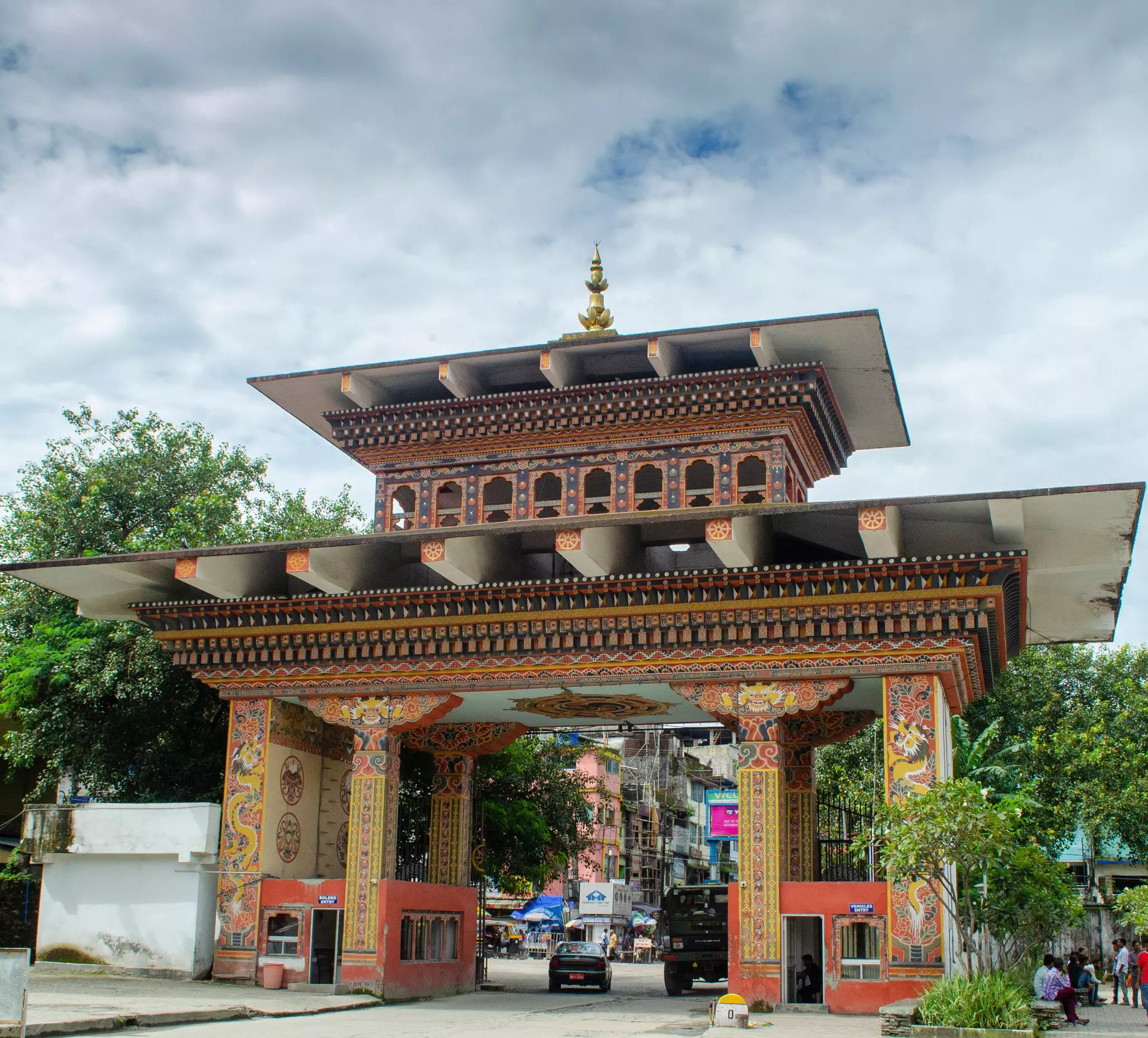 Travel by road from India, and you'll enter Bhutan through Bhutan Gate in Phuentsholing © Souvik Sarkar Photography / Shutterstock