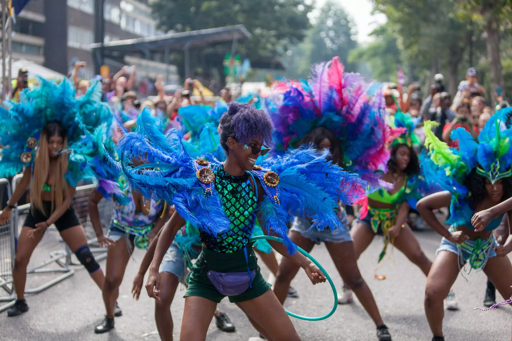 Dancers at the Notting hill Carnival in London