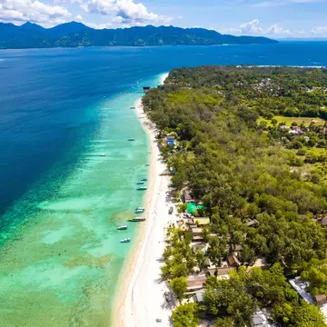 Aerial view of Gili Meno in Lombok, Bali, Indonesia, License Type: media, Download Time: 2025-03-31T19:11:23.000Z, User: Ppeterson948, Editorial: false, purchase_order: 65050 - Digital Destinations and Articles, job: Global Publishing WIP, client: Global Publishing WIP, other: Pia Peterson Haggarty // SS Comp Ingestion