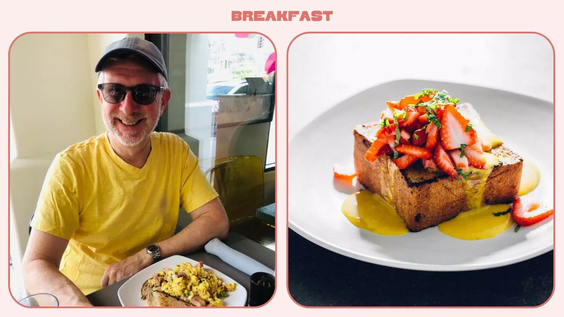 Head to Cheeky's for a classic, yet flavorful breakfast and their iconic bacon flights. L: Andrew Bender R: Cheeky's