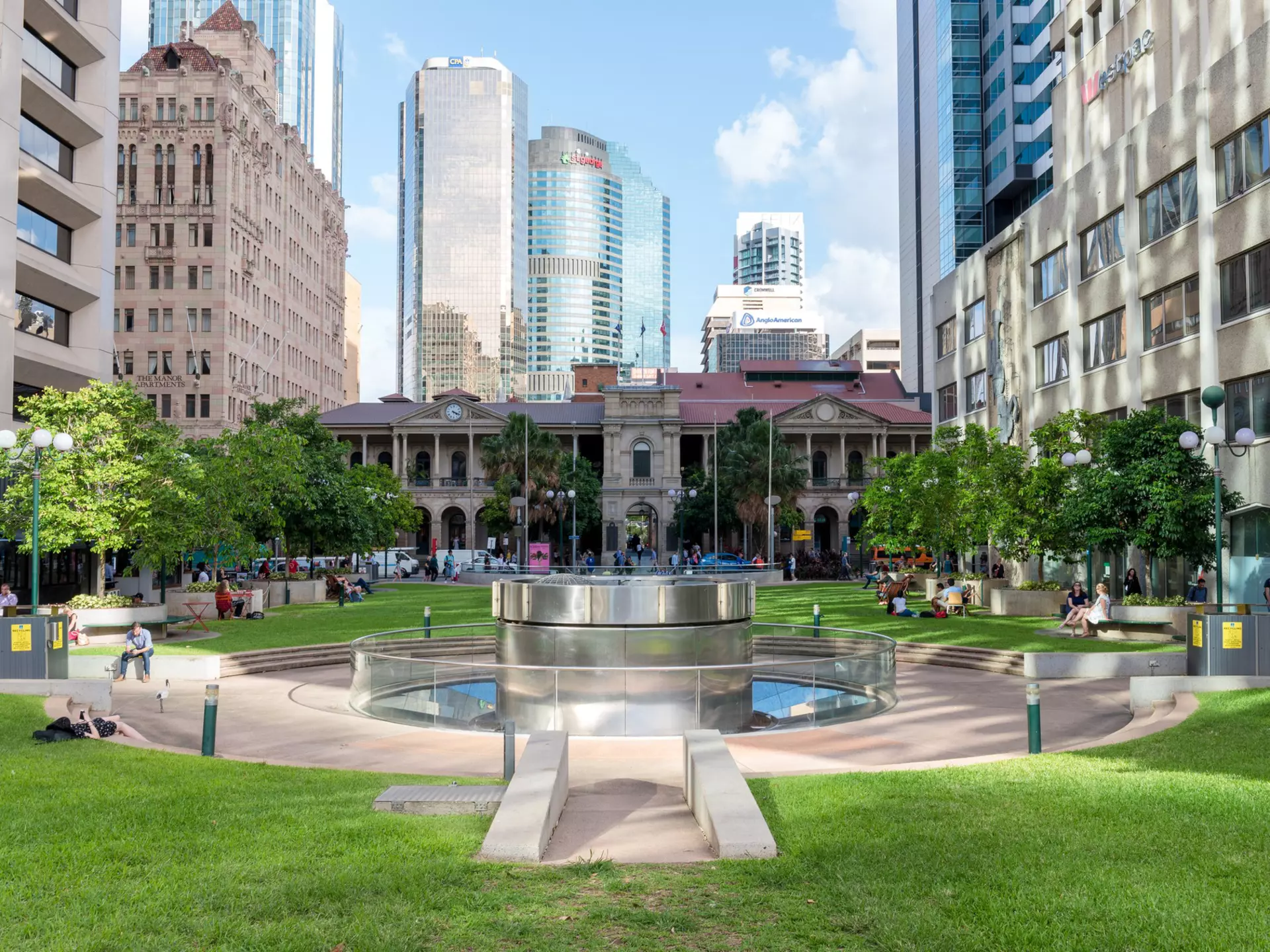 Post Office Square in Brisbane which is a popular location for people to relax and meet.  People are clearly visible
927379540