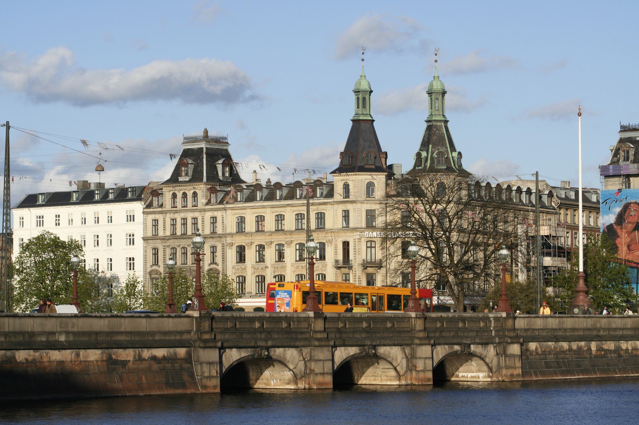 Dronning Luises Bridge in Norrebro. Copenhagen, Denmark.