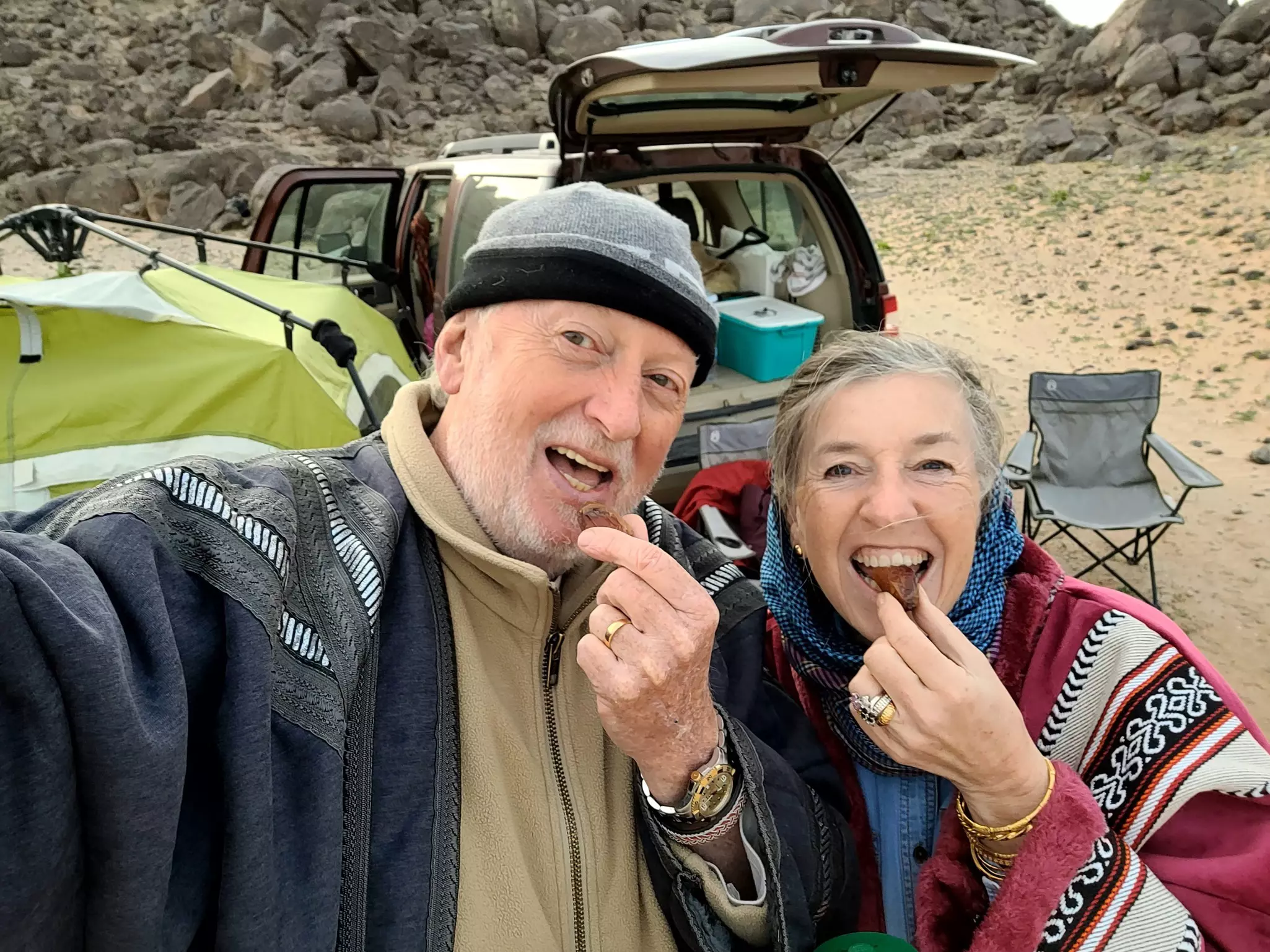 During our epic drive, we enjoyed dates and homemade halva made by our friends in Muscat © Jenny Walker