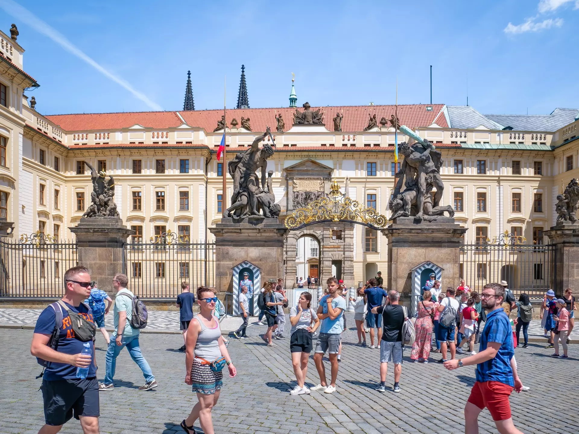 Entrance of the New Royal Palace, part of Prague Castle. Cristi Croitoru/Shutterstock