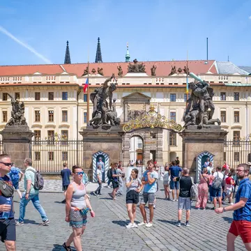 Entrance of the New Royal Palace, part of Prague Castle. Cristi Croitoru/Shutterstock