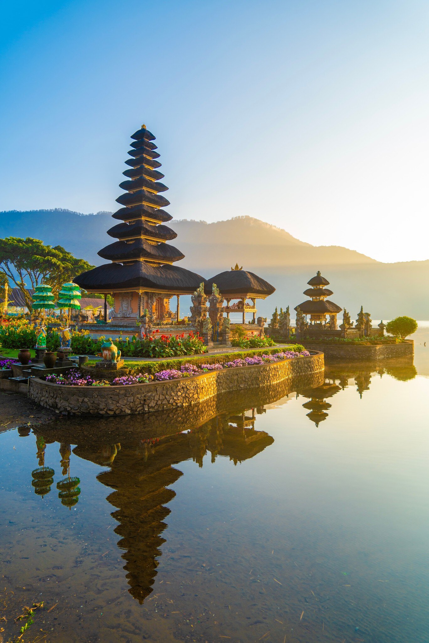 Ulun Danu Temple Bratan Lake in the morning at Bedugul, Bali, Indonesia, License Type: media, Download Time: 2025-10-23T12:44:54.000Z, User: katelyn.perry_lonelyplanet, Editorial: false, purchase_order: 65050 - Digital Destinations and Articles, job: wip, client: wip, other: Katelyn Perry
