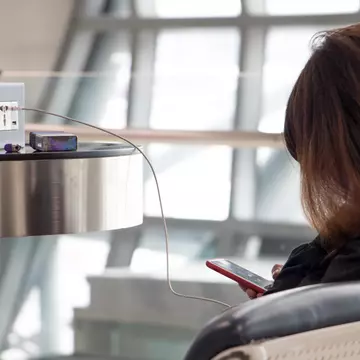 Airport charging stations are not as trustworthy as you may think. Milkovasa/Shutterstock