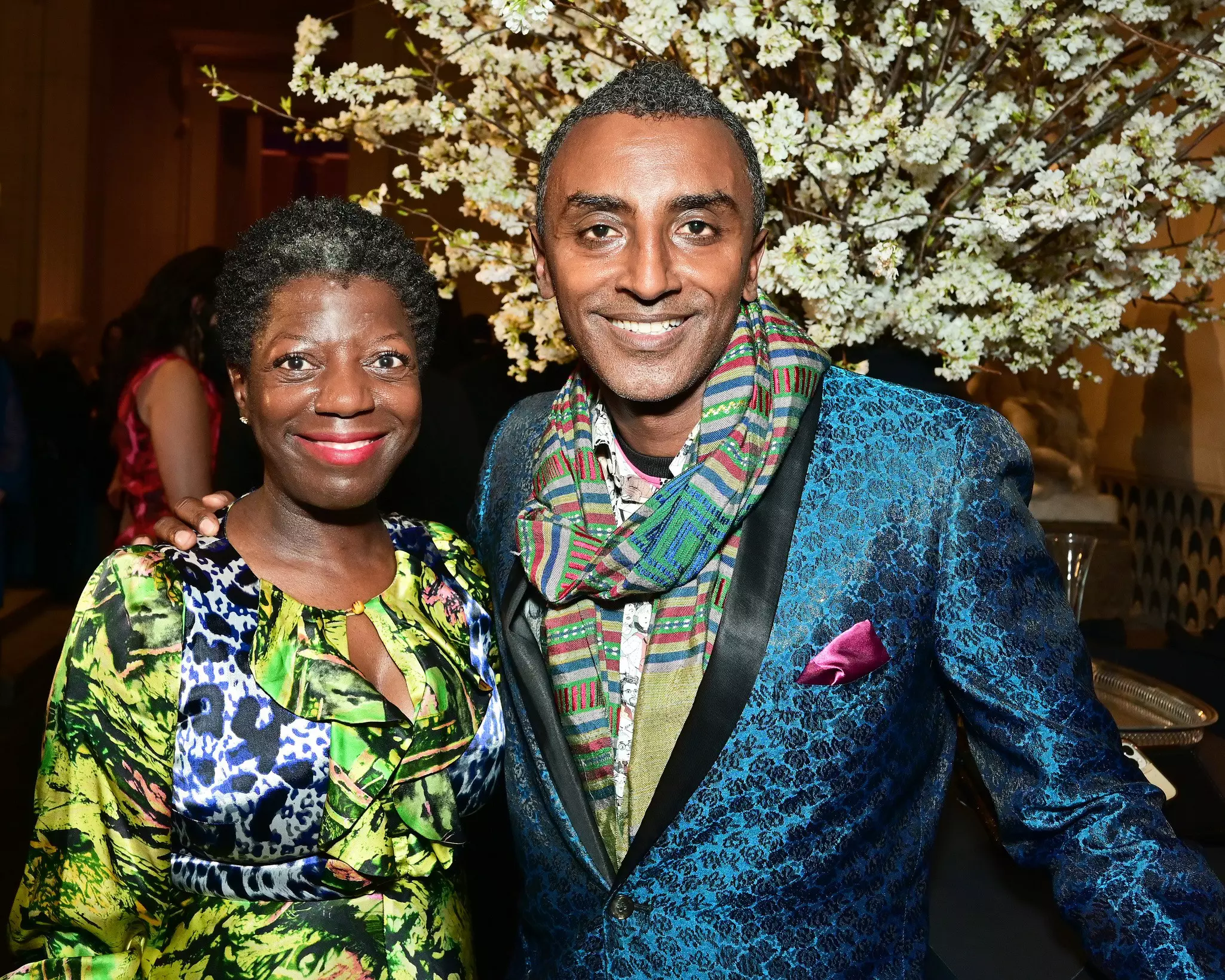 Samuelsson with his friend and fellow Harlem cultural luminary Thelma Golden of the Studio Museum in Harlem © Shannon Finney / Getty Images