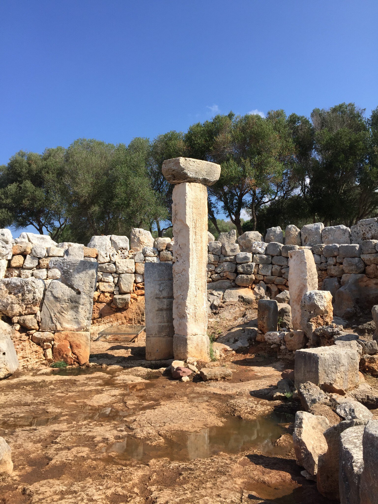 View of the Torre d'en Galmés Talaiotic site on the island of Menorca, Spain.
