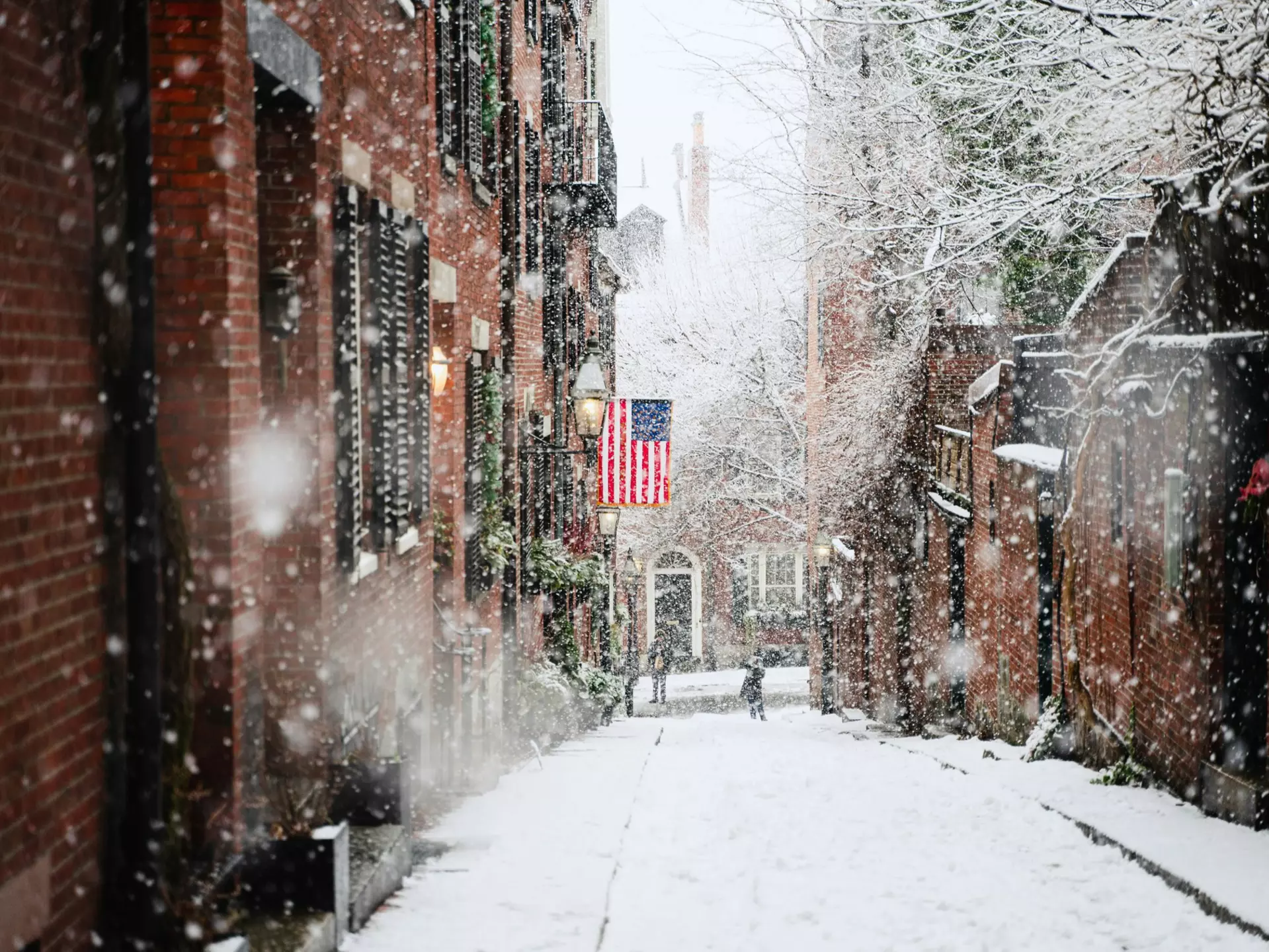 Beacon Hill neighborhood in Boston on a winter day. Andrew Spencer/Unsplash
