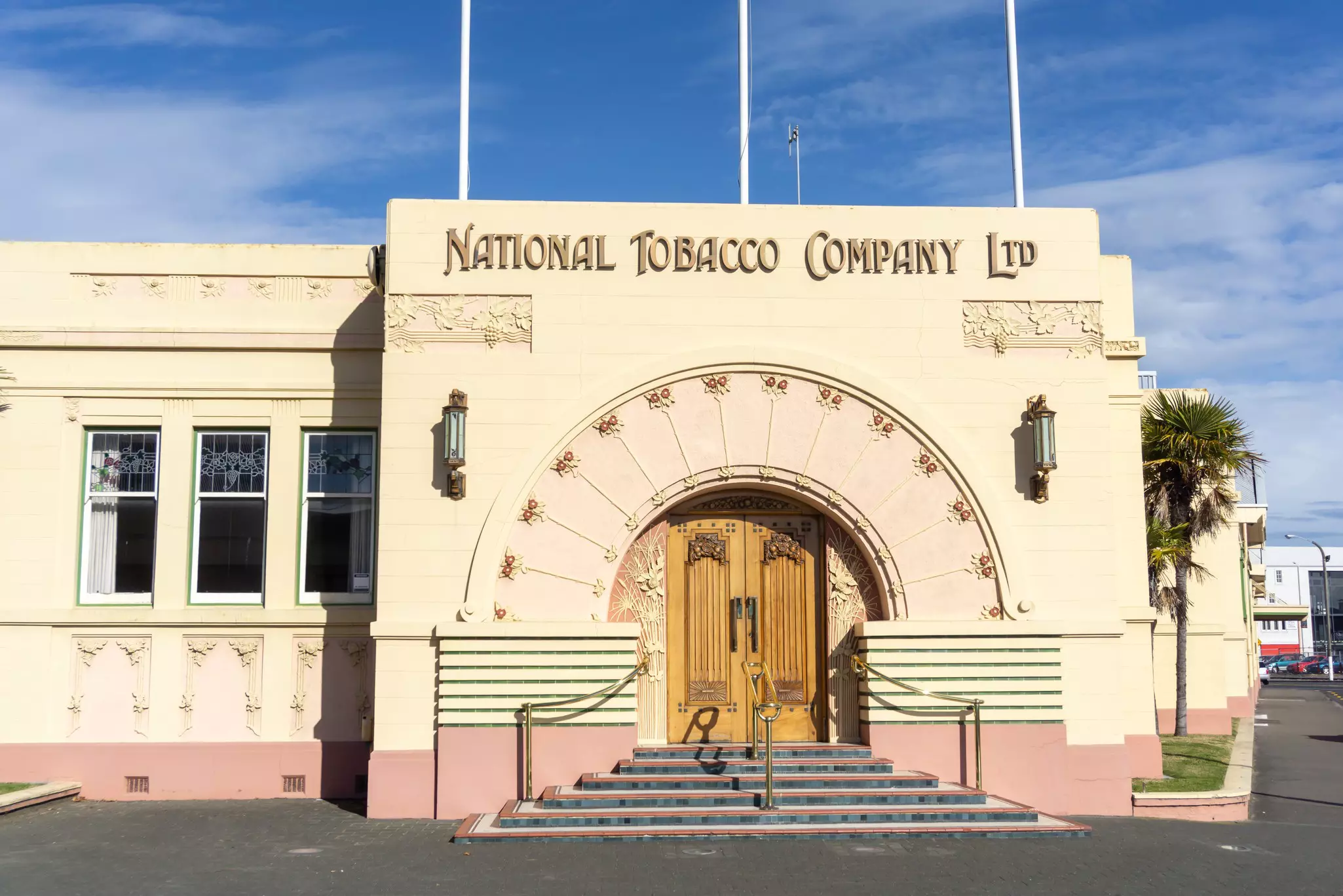 Napier New Zealand: Wonderful example of art deco architecture originally the National Tobacco Company building in Ahuriri.  