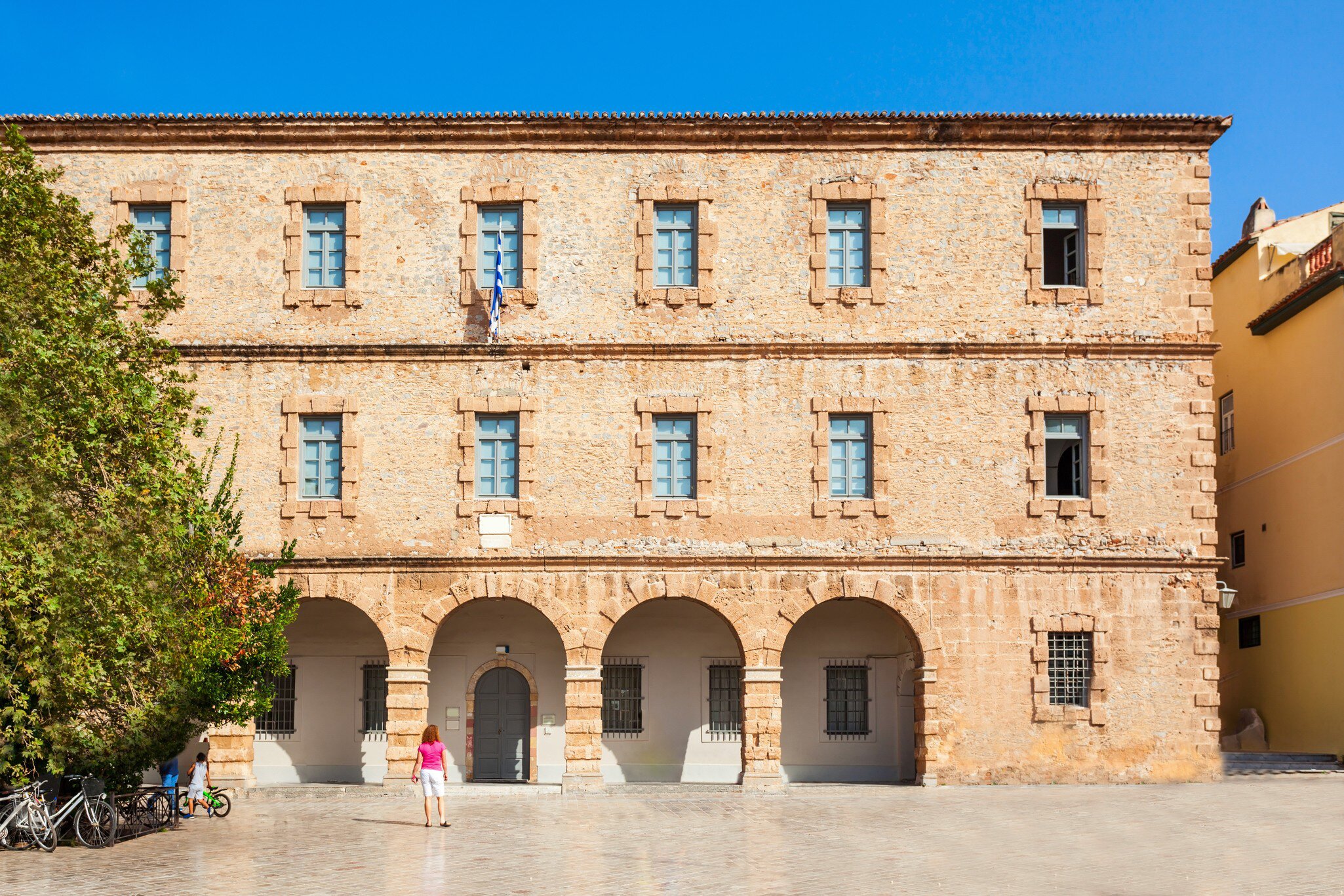 Exterior view of the Archaeological Museum of Nafplio, Greece.