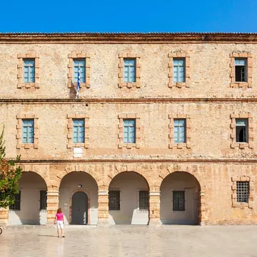 Exterior view of the Archaeological Museum of Nafplio, Greece.