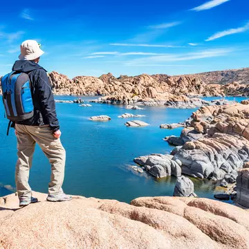 Watson Lake is a beautiful natural area only a short distance from downtown Prescott, Arizona. benedek / Getty Images