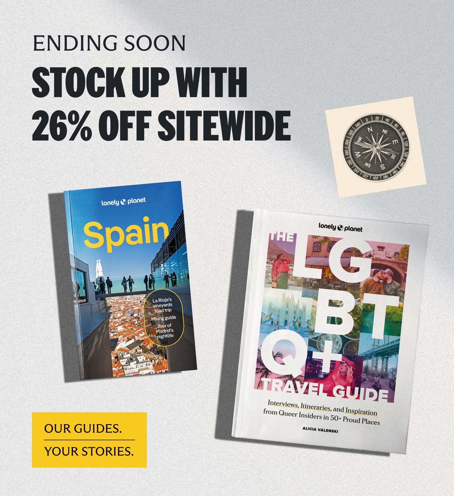 Stock up with 26% off sitewide
